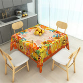 Lofaris Autumn Sunflowers Pumpkin Leaves Square Tablecloth